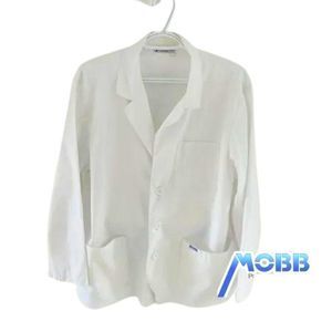 Mobb Women's Lab Coat Size Small but runs large.